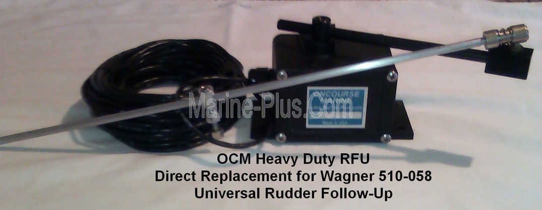 Wagner 510-058 Replacement Universal Heavy Duty Rudder Follow-Up w/50' Cable (New, Hook-Up Linkage)  ... STOCK Photo