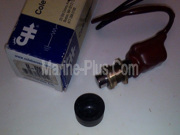 COLE HERSEE M-608 Moisture-Sealed MOMENTARY PUSH BUTTON SWITCH (New, Old Stock)