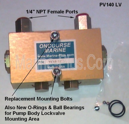 ONCOURSE MARINE Wagner PV140 Replacement Lockvalve (Custom Built To Order)