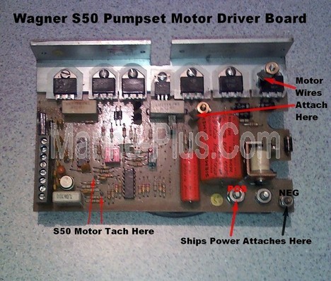 Wagner S50 Motor Driver Circuit Board (12VDC, Factory Reman, TESTED) ... STOCK PHOTO