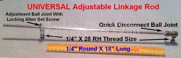 OCM 18" Universal Adjustable Linkage Rod (Custom NEW)