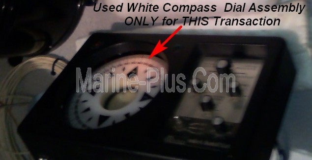 Wagner Mark 4 (MK4) Control Head WHITE Compass Dial & Drive Assembly (USED, Tested in Excellent Condition)