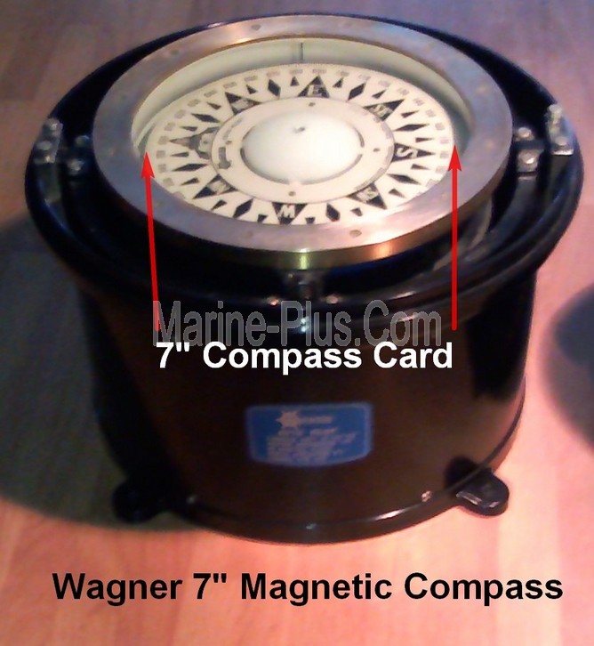 Wagner 7" Magnetic Compass (Stock Photo)