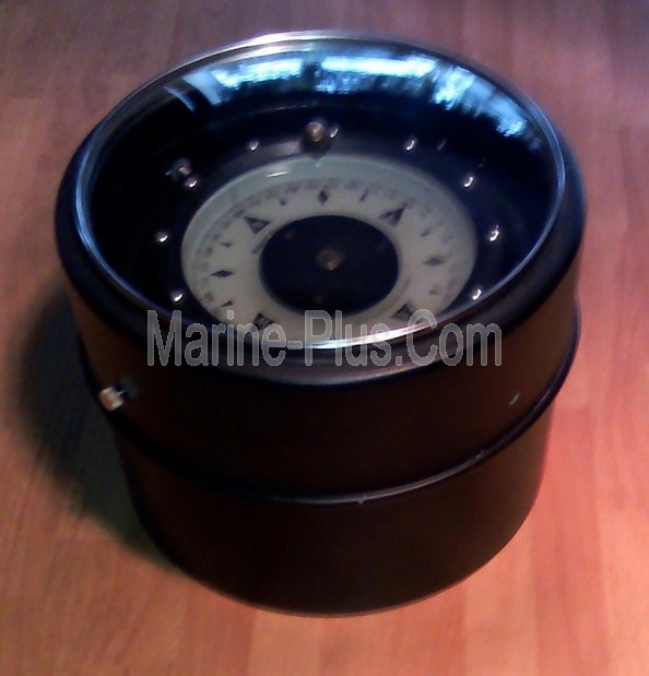 Wagner Magnetic Flat Card Fluid Filled Gimbaled Compass with Custom Dome (STOCK PHOTO, Sensor NOT Included)