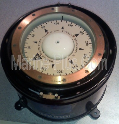 Wagner 5" Magnetic Flat Card Fluid Filled Gimbaled Compass (Stock Photo)