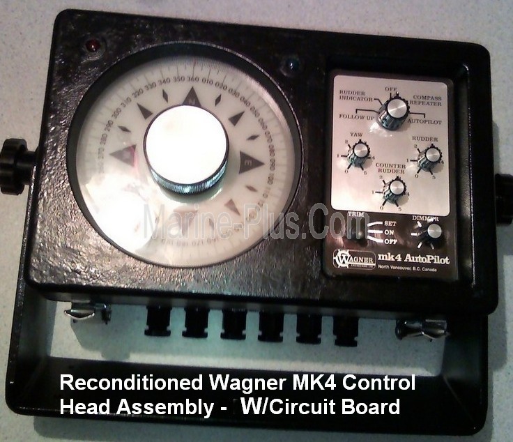 Wagner MK4 Control Head (Rebuilt, VG Condition, Black Case w/White Comp Dial, Comp Cble w/Plug, Yoke Mntng Brkt & Manual) 