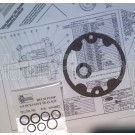 Wagner 119-0002 Seal Kit for 701, 701 or 703 Helm Pump (New)  NOTE: SORRY, Factory Cut Gasket Displayed in Picture is NOT Available ONLY Gasket Cork Material ...  YOU Need to Cut Cork Material to Match Your Existing Gasket!!