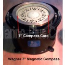 Wagner 7" Magnetic Compass (Stock Photo)