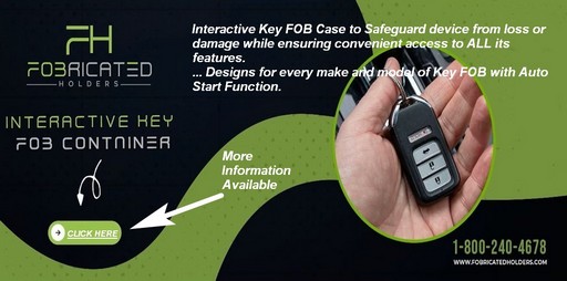 Interactive Key FOB Case to Safeguard device from loss or damage while ensuring convenient access to ALL its features.