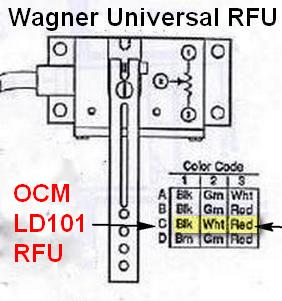 OCM LD101 RFU Wiring Color Code