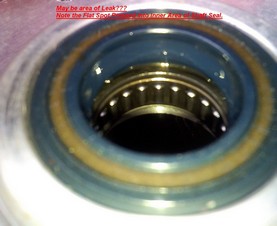 Defective Shaft Seal ... Note Flat Spot!
