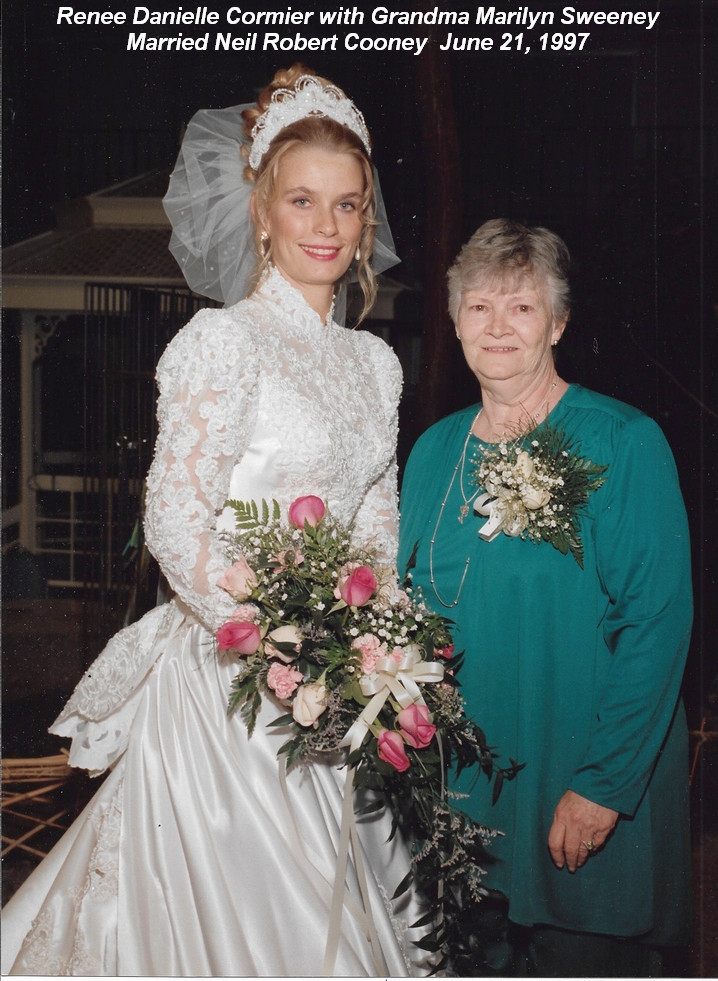 Renee Cormier Wedding Pic with Grandma Lyn June 21, 1997 