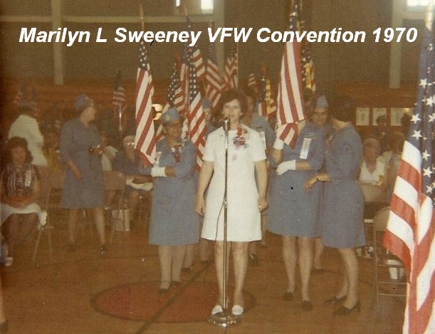 Ladies Aux President Marilyn L Sweeney VFW 1970 Convention Cape Cod MA