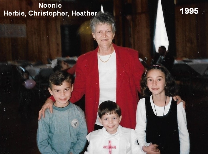 Noonie, Herbie, Christopher & Heather 1995
