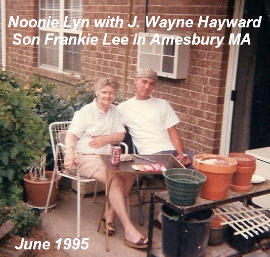 Noonie with Grandson Frankie Lee Hayward 1995 Amesbury MA