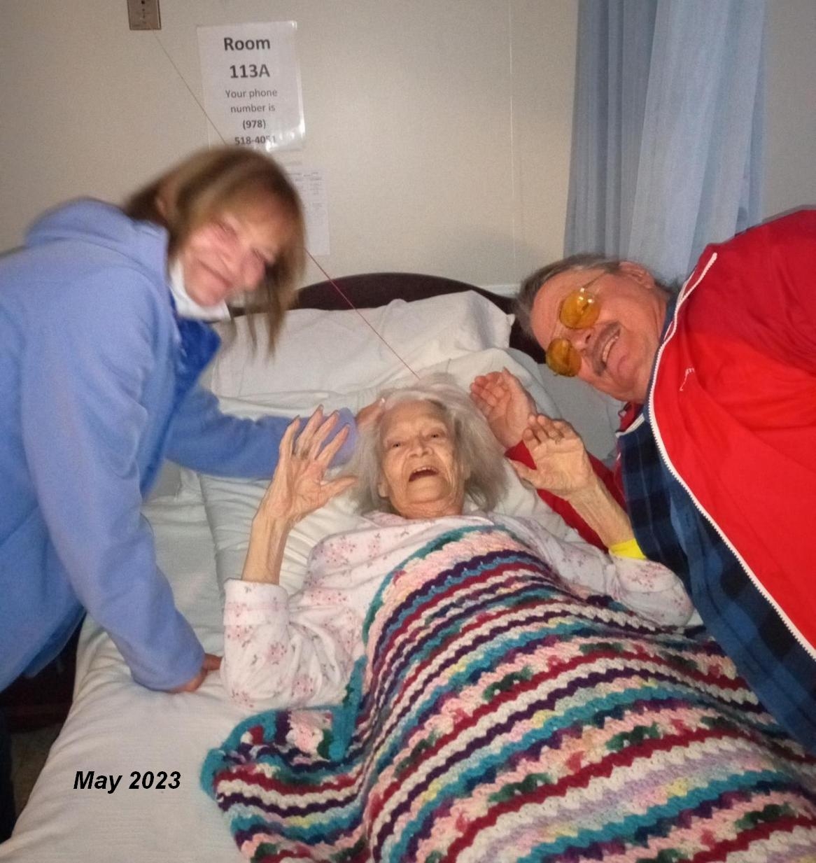 Lyn with Daughter Deb & Son Wayne May 2023